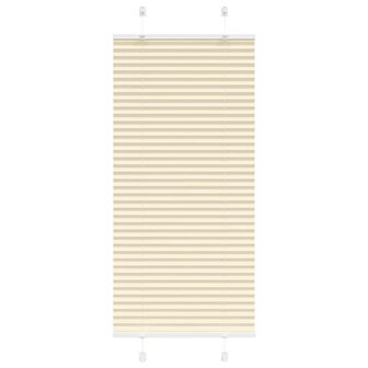 Pliss&eacute; rolgordijn 65x150 cm stofbreedte 64,4 cm polyester cr&egrave;me 1
