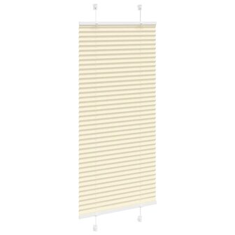 Pliss&eacute; rolgordijn 65x150 cm stofbreedte 64,4 cm polyester cr&egrave;me 3