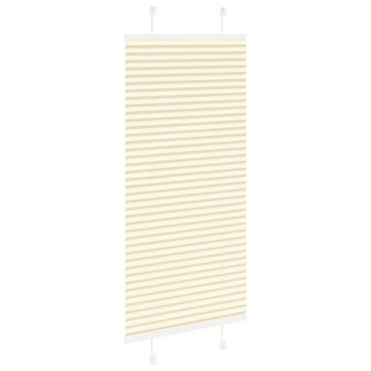 Pliss&eacute; rolgordijn 65x150 cm stofbreedte 64,4 cm polyester cr&egrave;me 4