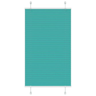 Pliss&eacute; rolgordijn 70x100 cm stofbreedte 69,4 cm petrol groen 1