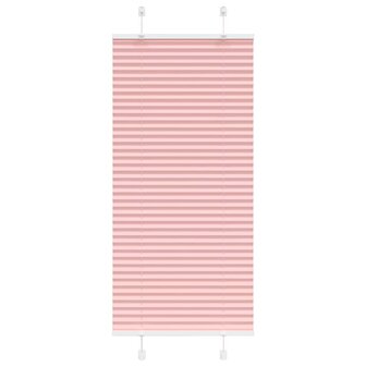 Pliss&eacute; rolgordijn 65x150 cm stofbreedte 64,4 cm polyester roze 1