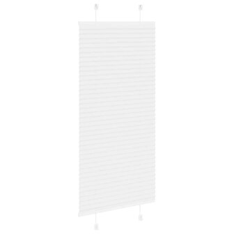 Pliss&eacute; rolgordijn 55x100 cm stofbreedte 54,4 cm polyester wit 4