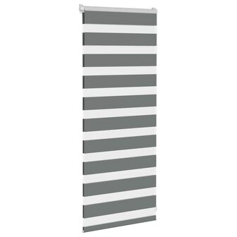 Zebra rolgordijn 55x100 cm stofbreedte 50,9 cm donkergrijs 3