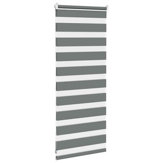 Zebra rolgordijn 55x100 cm stofbreedte 50,9 cm donkergrijs 4