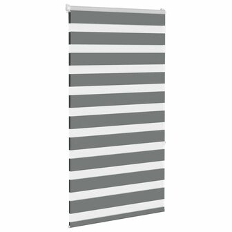 Zebra rolgordijn 75x150 cm stofbreedte 70,9 cm donkergrijs 3