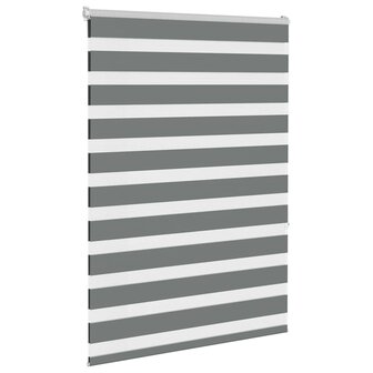 Zebra rolgordijn 95x150 cm stofbreedte 90,9 cm donkergrijs 3