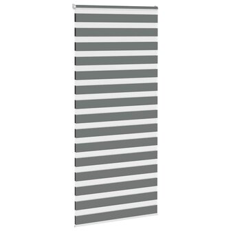 Zebra rolgordijn 105x230 cm stofbreedte 100,9 cm donkergrijs 3