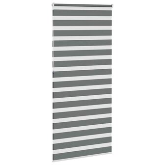 Zebra rolgordijn 105x230 cm stofbreedte 100,9 cm donkergrijs 4