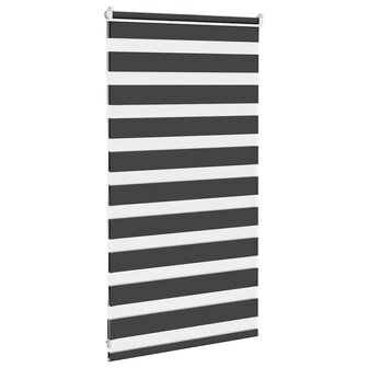 Zebra rolgordijn 75x100 cm stofbreedte 70,9 cm zwart 4