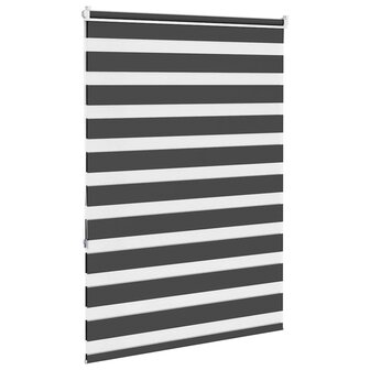 Zebra rolgordijn 95x150 cm stofbreedte 90,9 cm zwart 4