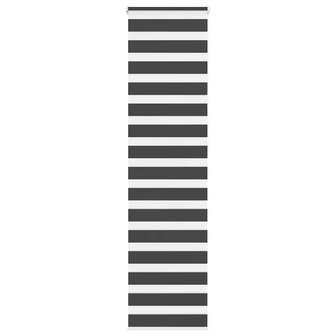 Zebra rolgordijn 50x230 cm stofbreedte 45,9cm zwart 1