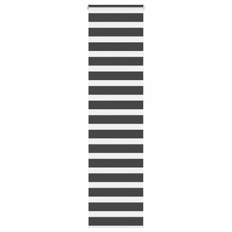 Zebra rolgordijn 60x230 cm stofbreedte zwart 55,9 cm 1
