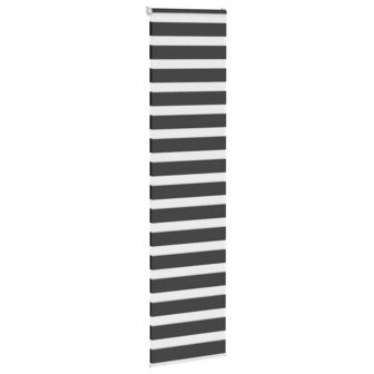 Zebra rolgordijn 60x230 cm stofbreedte zwart 55,9 cm 3