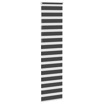 Zebra rolgordijn 60x230 cm stofbreedte zwart 55,9 cm 4