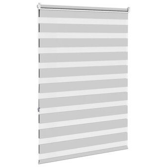 Zebra rolgordijn 95x150 cm stofbreedte 90,9 cm lichtgrijs 4