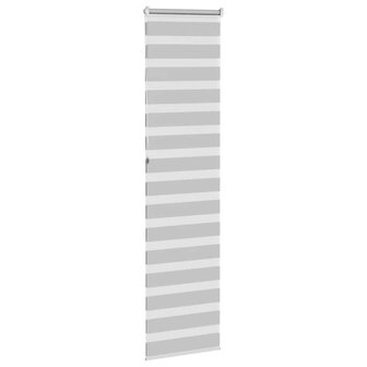 Zebra rolgordijn 60x230 cm stofbreedte 55,9 lichtgrijs 4