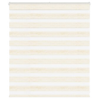 Zebra rolgordijn 135x100 cm stofbreedte 130,9 cm marmerbeige 1