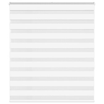 Zebra rolgordijn 130x150 cm stofbreedte 125,9cm polyester wit 1