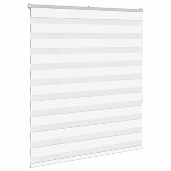 Zebra rolgordijn 130x150 cm stofbreedte 125,9cm polyester wit 3
