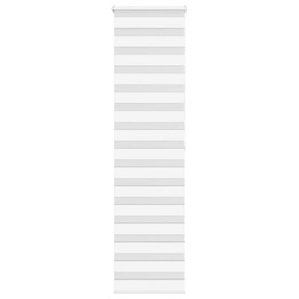 Zebra rolgordijn 60x200 cm stofbreedte 55,9 cm polyester wit 1