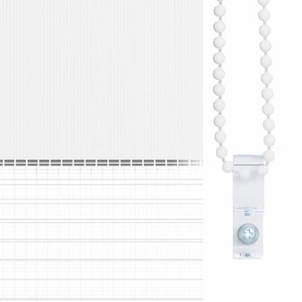 Zebra rolgordijn 45x230 cm stofbreedte 40,9 cm polyester wit 9