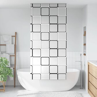 Doucherolgordijn 110x240 cm stofbreedte 106 cm 1