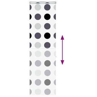 Doucherolgordijn met cassette 70x240 cm stofbreedte 66 cm 5
