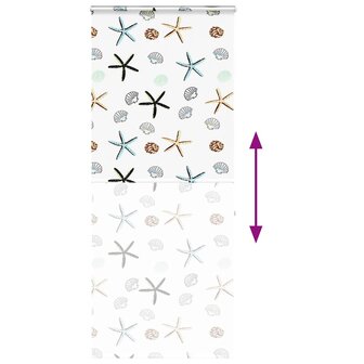 Doucherolgordijn met cassette 90x240 cm stofbreedte 86 cm 5