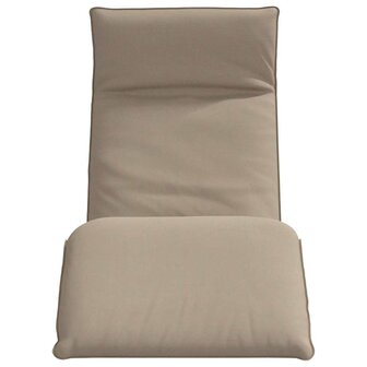 Ligstoel inklapbaar 175x54x8,5 cm oxford stof taupe 4