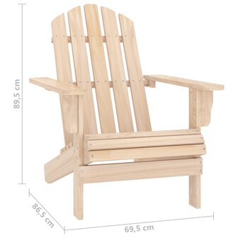 Tuinstoel Adirondack massief vurenhout 6