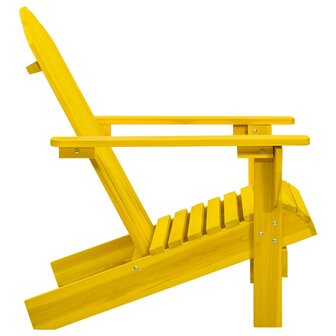 Tuinstoel Adirondack massief vurenhout geel 3