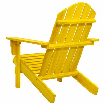 Tuinstoel Adirondack massief vurenhout geel 4