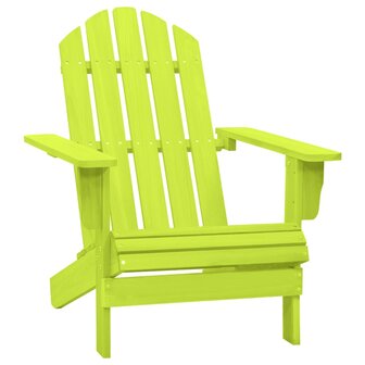 Tuinstoel Adirondack massief vurenhout groen 1