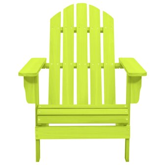 Tuinstoel Adirondack massief vurenhout groen 2
