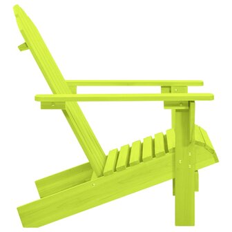Tuinstoel Adirondack massief vurenhout groen 3
