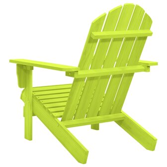 Tuinstoel Adirondack massief vurenhout groen 4
