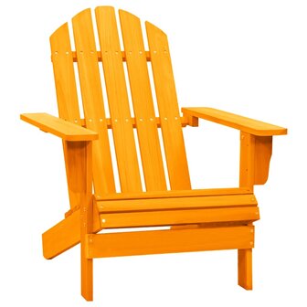 Tuinstoel Adirondack massief vurenhout oranje 1