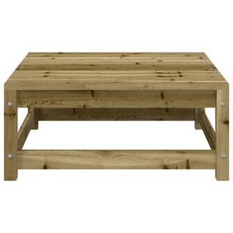 Tuinhoekbank met kussens en voetenbank 9