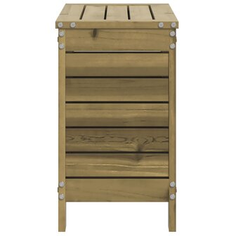 Tuinvoetenbank 62x31,5x52 cm ge&iuml;mpregneerd grenenhout 5