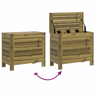 Tuinvoetenbank 62x31,5x52 cm ge&iuml;mpregneerd grenenhout 7