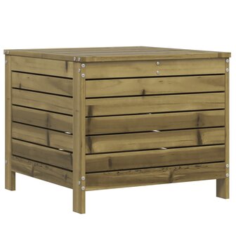 Tuinvoetenbank 62x63,5x53,5 cm ge&iuml;mpregneerd grenenhout 2