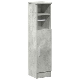 Badkamerkast met rolhouder 20,5x22x90 cm betongrijs 2