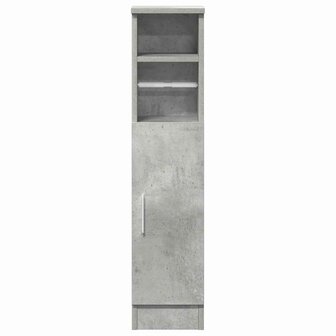 Badkamerkast met rolhouder 20,5x22x90 cm betongrijs 4