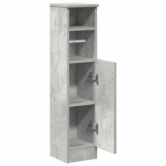 Badkamerkast met rolhouder 20,5x22x90 cm betongrijs 5