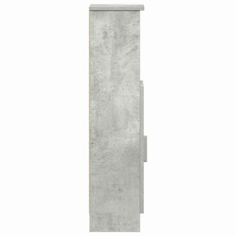 Badkamerkast met rolhouder 20,5x22x90 cm betongrijs 6