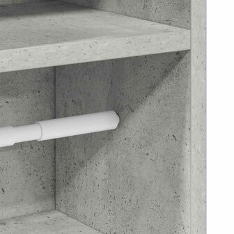 Badkamerkast met rolhouder 20,5x22x90 cm betongrijs 9