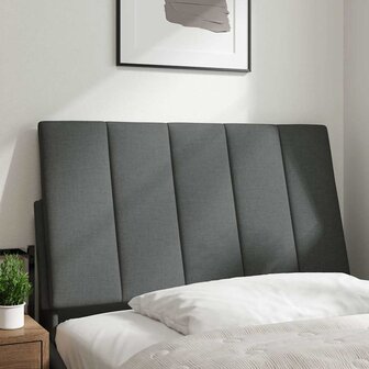 Hoofdbordkussen 80 cm stof donkergrijs 2