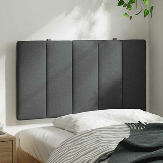 Hoofdbordkussen 80 cm stof donkergrijs 3