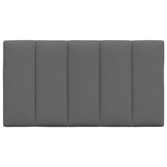 Hoofdbordkussen 80 cm stof donkergrijs 4