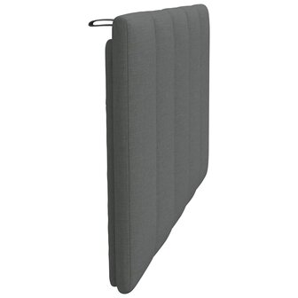 Hoofdbordkussen 80 cm stof donkergrijs 5